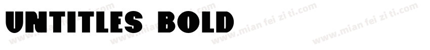 untitles bold字体转换